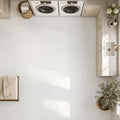 Afyon Sugar 12x12 Veined Marble Tile — Laundry Room floor
