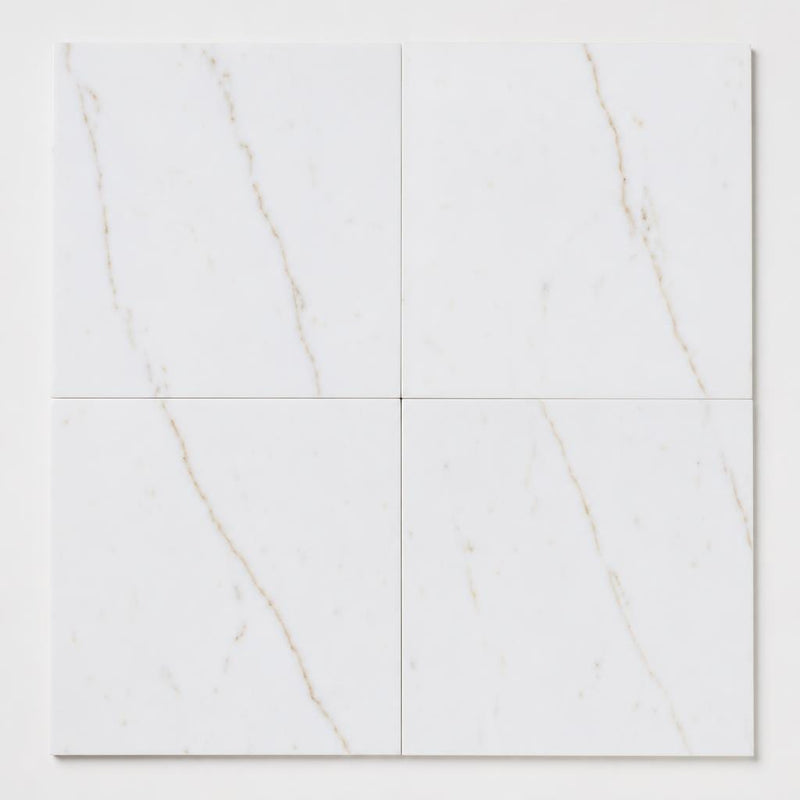 Afyon Sugar 18x18 Polished Veined Marble Tile close-up