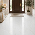 Afyon Sugar 18x18 Polished Veined Marble Tile — Foyer floor