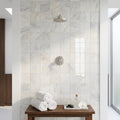 Afyon White Marble 2x2 Polished Mosaic — Spa spa interior