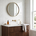 Afyon White Marble 6x12 Polished Tile — Bathroom wall