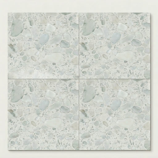 Agglomerate Tile Palladio Doge Marble 24x24 close-up