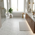 Agglomerate Tile Palladio Doge Marble 24x24 — Primary Bath floor