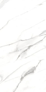 AGL Carrara 24x48 Polished Marble Look Porcelain Tile