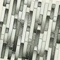 Akaya Nero Interlocking Pattern Misc. Glass Mosaic Tile