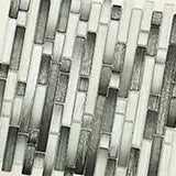 Akaya Nero Interlocking Pattern Misc. Glass Mosaic Tile