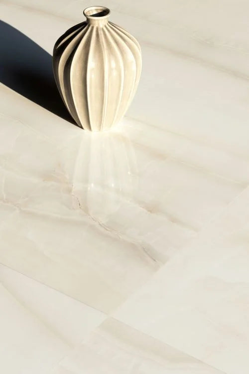 Akoya Ivory 24x48 Polished Porcelain Tile — Solidshape