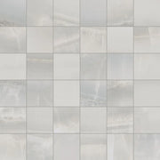 Akoya Silver Matte Porcelain Mosaic