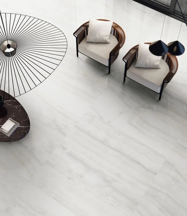 Akoya Silver 24x48 Polished Porcelain Tile