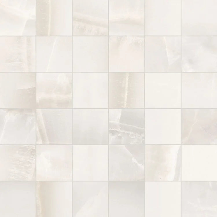 Akoya White 2x2 Matte Porcelain Mosaic