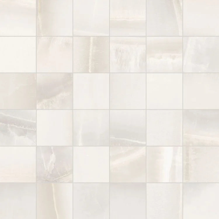 Akoya White 2x2 Matte Porcelain Mosaic