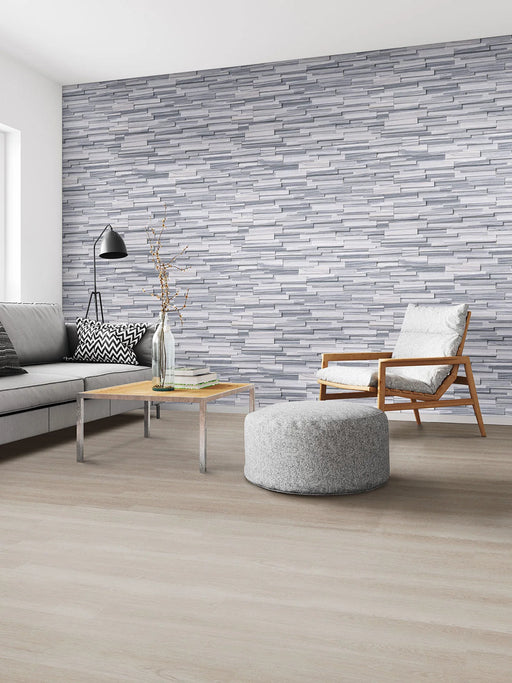 Alaska Gray 6x24 Panel 3D Honed Marble Ledger Stone