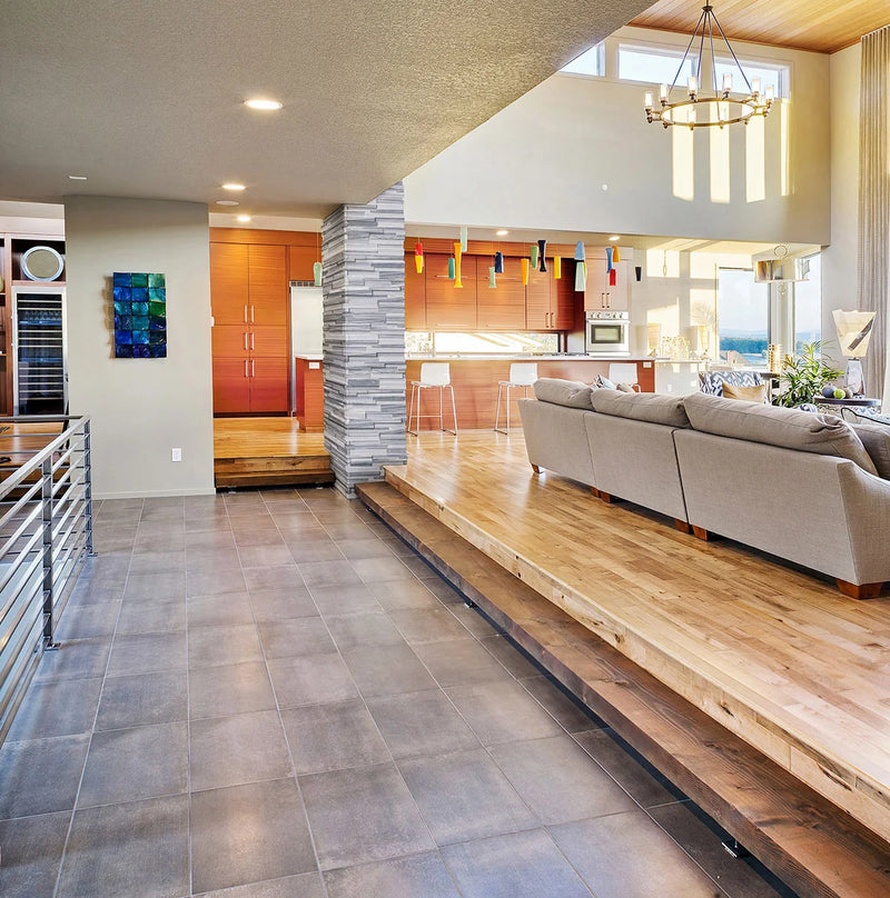 Alaska Gray 6x18 Corner 3D Honed Marble Ledger Stone