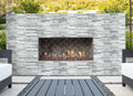 Alaska Gray 6x24 Panel 3D Honed Marble Ledger Stone