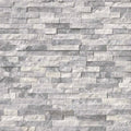 Alaska Gray 6x18 Splitface Corner Marble Ledger Stone