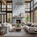 Alaska Gray 6x18 Splitface Corner Marble Ledger Stone