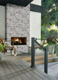 Alaska Gray 6x18 Splitface Corner Marble Ledger Stone