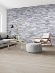 Alaska Gray 3D Honed 6x24 Panel Marble Ledger Stone