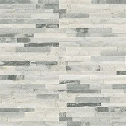 M Series Alaska Gray 4.5x16 Splitface Mini Stacked Quartzite Ledger Stone
