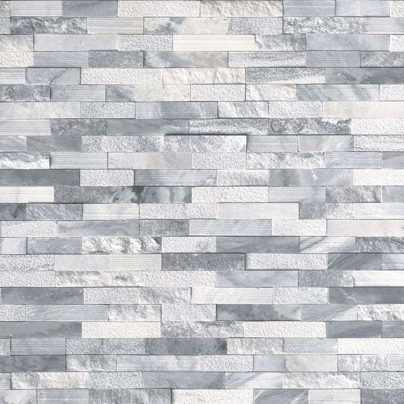 Alaska Gray Multi 6x18 Misc. Corner Marble Ledger Stone