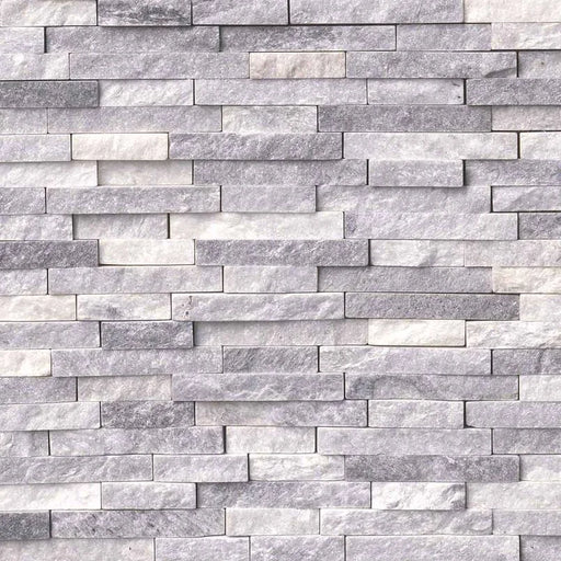 Alaskan Gray Splitface Pattern Marble Mosaic Tile
