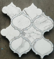 Alice Pearl Calacatta White 1x2 Marble Mosaic