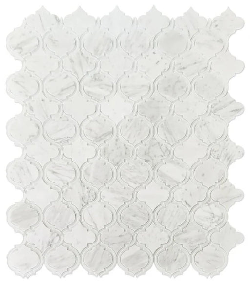 Alice White Marble and Glass Mosaic