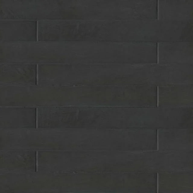 Allora 24x3 Matte Solid Black Ceramic Tile