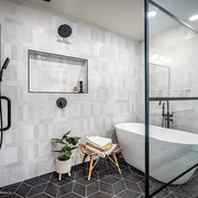 Allora Solid Black 7.5x12.75 Rhom Ceramic Wall Tile