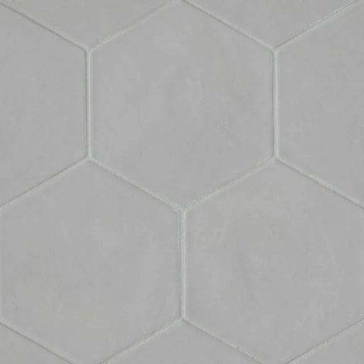 Allora Solid Grey 10x8.5 Hexagon Ceramic Tile