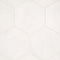 Allora Solid White 10x8.5 Hex Wall Matte Ceramic Tile
