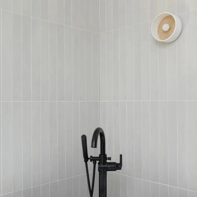 Allora Solid White 24x3 Matte Ceramic Tile