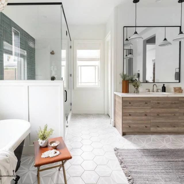 Allora Stella 8.5x10 Hex Deco Ceramic Tile