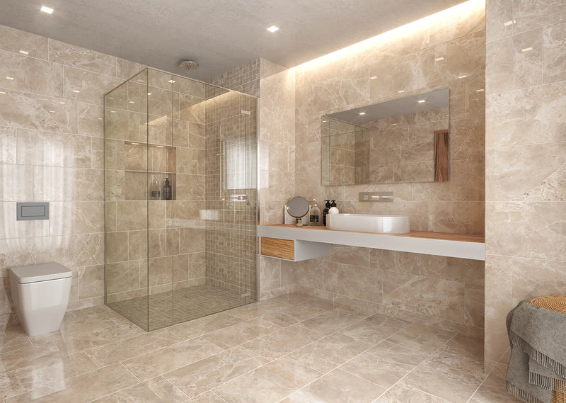 Alpha Beige 2x2 Matte Porcelain Mosaic Tile