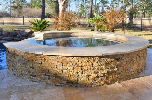 Alpine 2x4 Geometric Split-Face Travertine Mosaic Tile