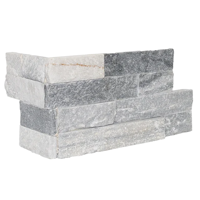 Alpine Grey 24x6 Natural Limestone Ledger Corner