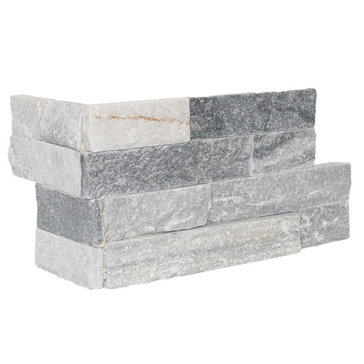 Alpine Grey 24x6 Natural Limestone Ledger Corner