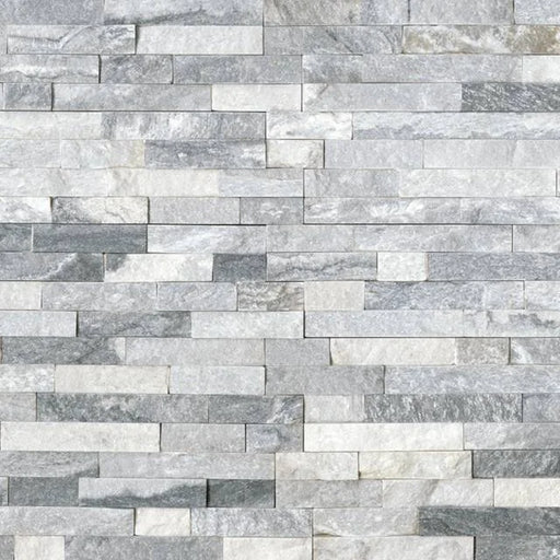 Alpine Grey 24x6 Natural Quartzite Ledger Panel