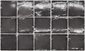 Altea Black 4x4 Glossy White Body Ceramic Tile