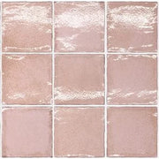 Altea Dusty Pink 3x6 Subway Glossy White Body Ceramic Tile