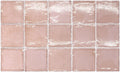 Altea Dusty Pink 4x4 Glossy White Body Ceramic Tile