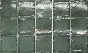 Altea Pine Green 4x4 Glossy White Body Ceramic Tile