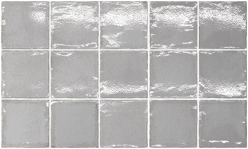 Altea Smoke 3x6 Subway Glossy White Body Ceramic Tile