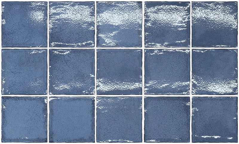 Altea Thistle Blue 4x4 Glossy White Body Ceramic Tile