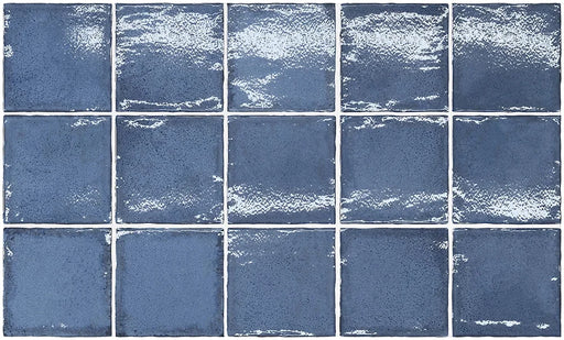 Altea Thistle Blue 4x4 Glossy White Body Ceramic Tile