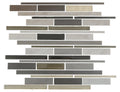 Aluminum Dark and Light Mix 12x12 Sheet Mosaic