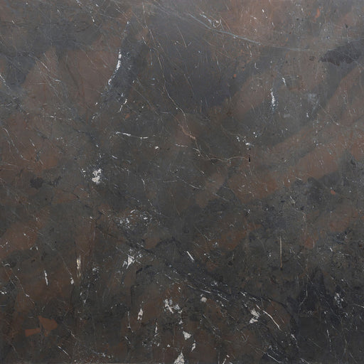 Amarula 2cm leathered quartzite slab with charcoal gray and earthy brown tones and fine white veining.