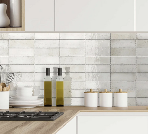 Amazonia Chalk 2.5x8 Subway Glossy Ceramic Tile