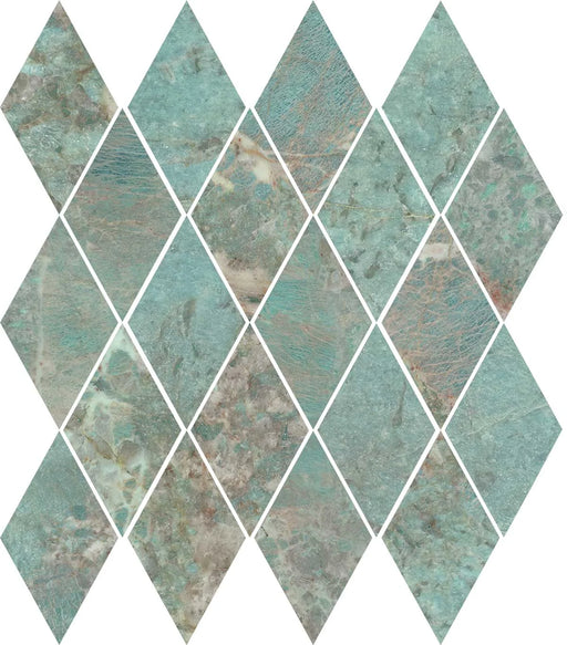 Amazonite Diamonds 11.8x11.8 Special Order Porcelain Mosaic