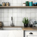 Olaria White 6x6 Ceramic Wall Tile